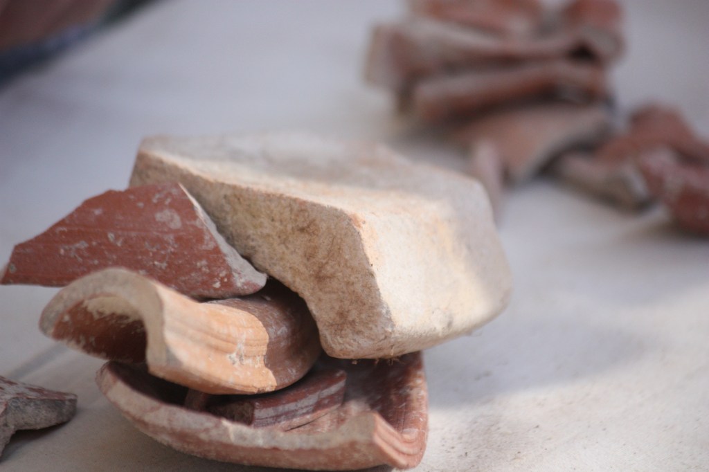 Ancient pottery bowls